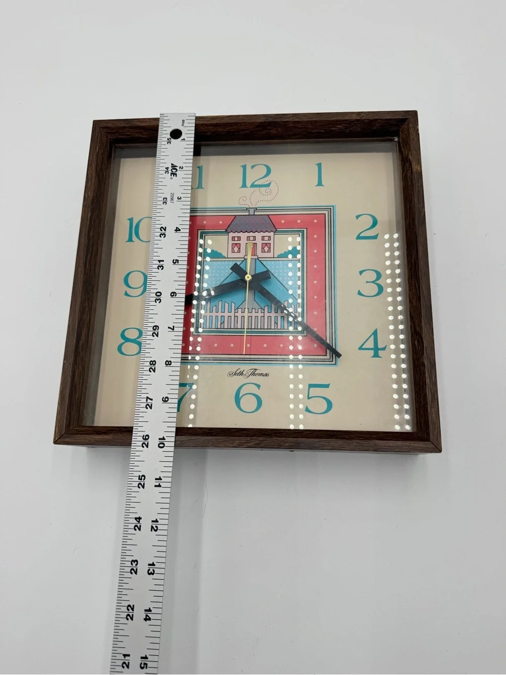 VINTAGE SETH THOMAS ELECTRIC  11” House clock School Clock SEE DESC